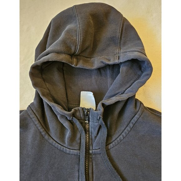 Nike Hoodie Sweatshirt XXL Large Mens Black Full Zip Logo Jacket Sweater - Picture 2 of 14